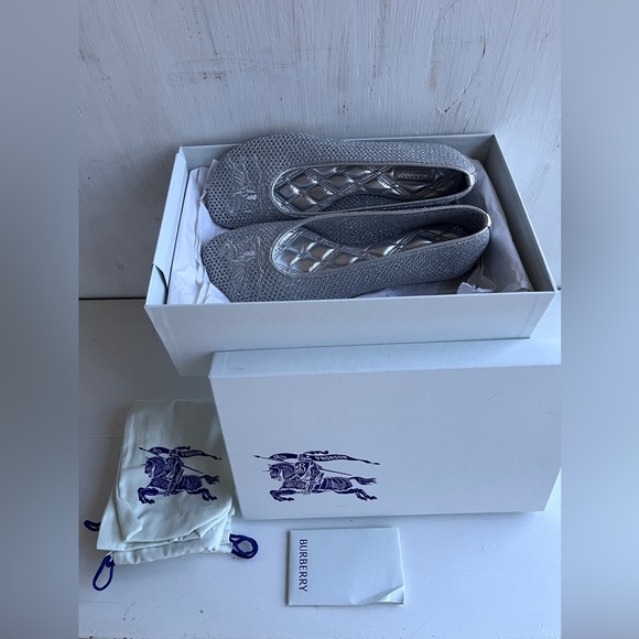 BURBERRY Mesh Ballerina Flat Size 37 - Picture 11 of 14